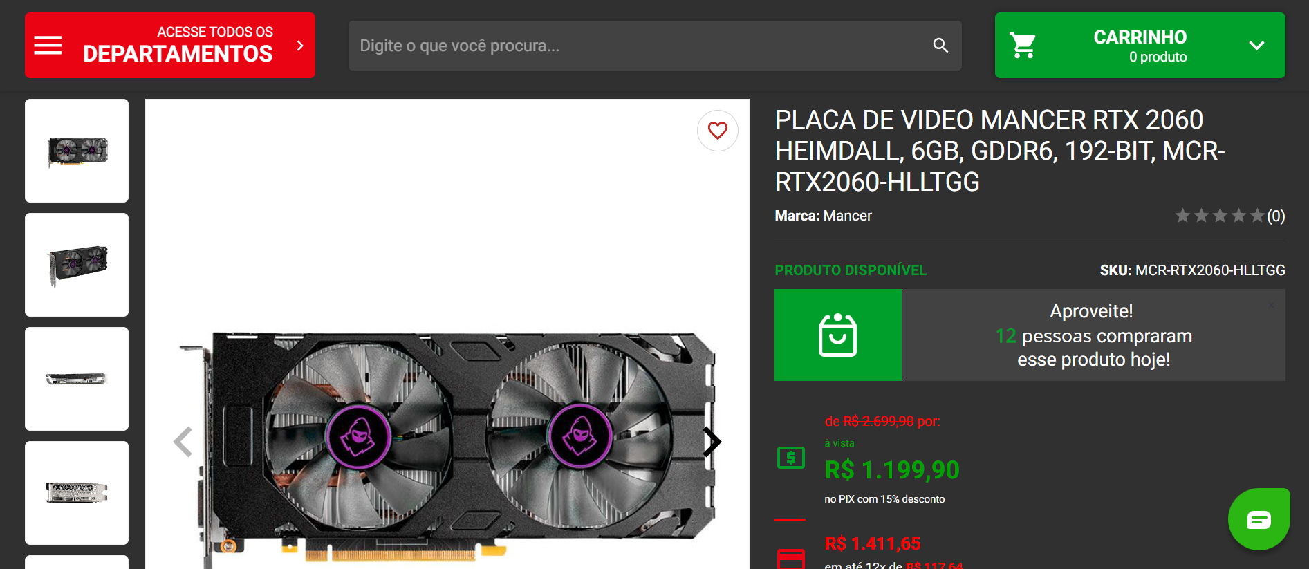 Ofertas imperdíveis em placas de vídeo NVIDIA na Black Friday 2023 3 RTX 2060