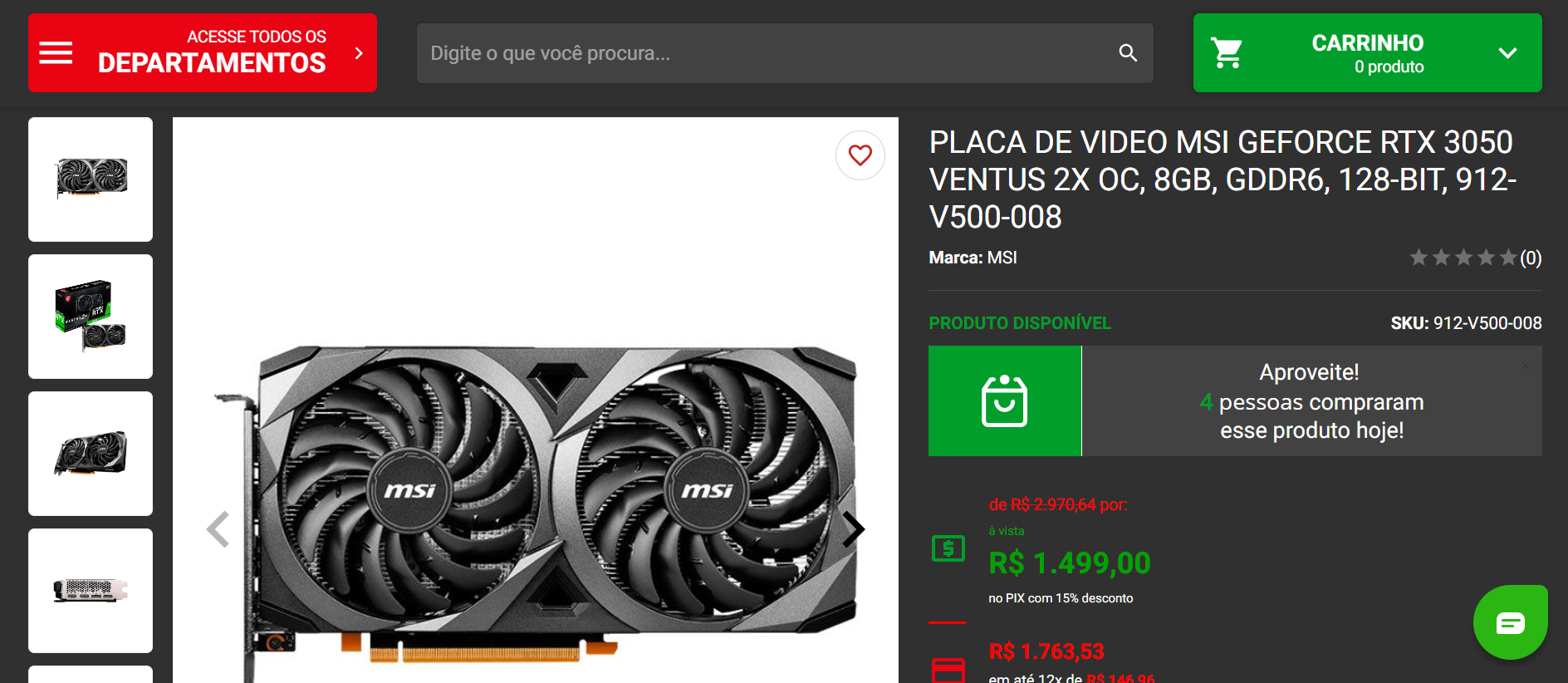 Ofertas imperdíveis em placas de vídeo NVIDIA na Black Friday 2023 4 RTX 3050