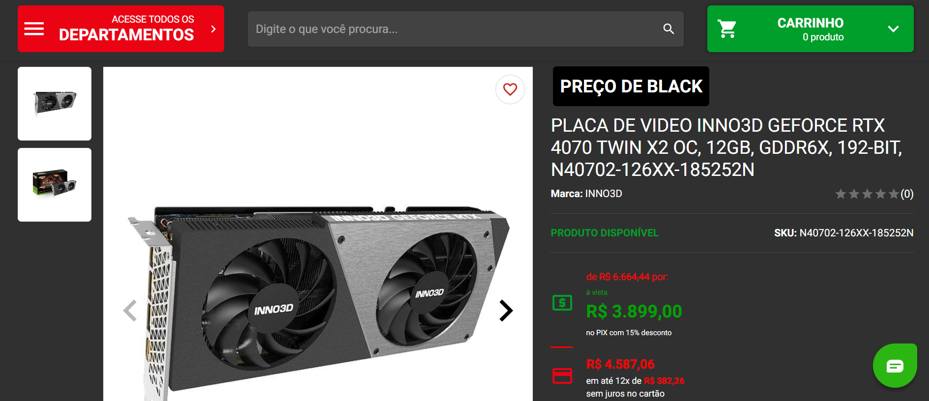 Ofertas imperdíveis em placas de vídeo NVIDIA na Black Friday 2023 6 RTX 4070