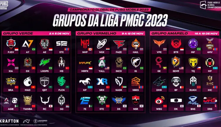 PMGC 2023: Brasil já possui dois representantes na final pubgmobile 2023