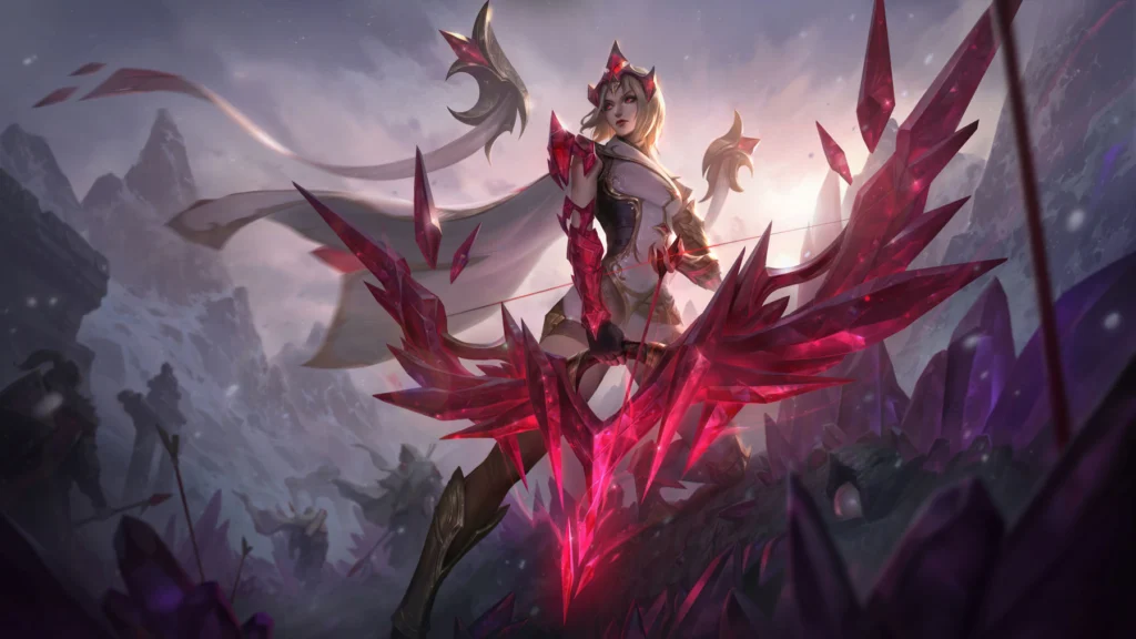 LoL: Confira os 5 melhores atiradores do meta 4 LoL: Confira os 5 melhores atiradores do meta Crystal Motus Ashe Final