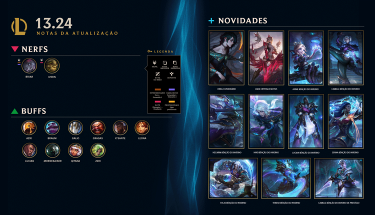 LoL: Introduzindo Hwei e outras mudanças, Riot divulga Patch 13.24 2 LoL: Introduzindo Hwei e outras mudanças, Riot divulga Patch 13.24 LOL 13.24 Patch Highlights TW 1920x1080 pt BR