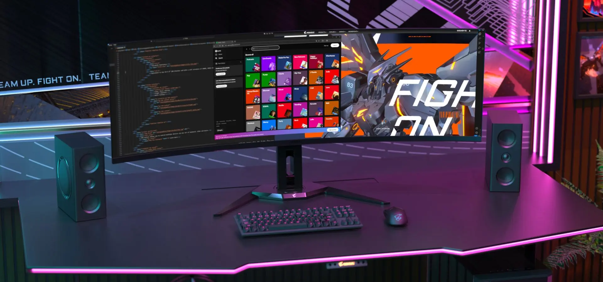 Aorus anuncia C049DQ, novo monitor gamer com tela QD-OLED e resolução Dual-QHD 2 Aorus
