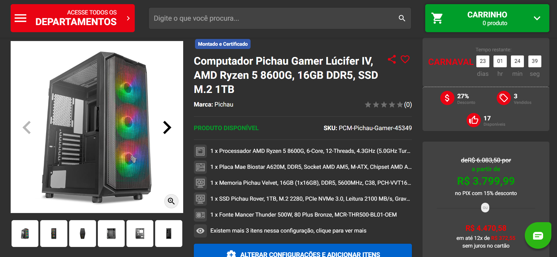 Cinco PCs gamer já montados para ficar de olho em 2024 3 PC