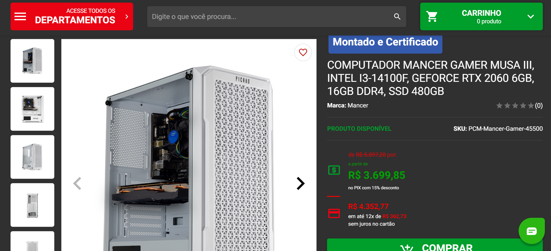 Cinco PCs gamer já montados para ficar de olho em 2024 4 Mancer Musa III