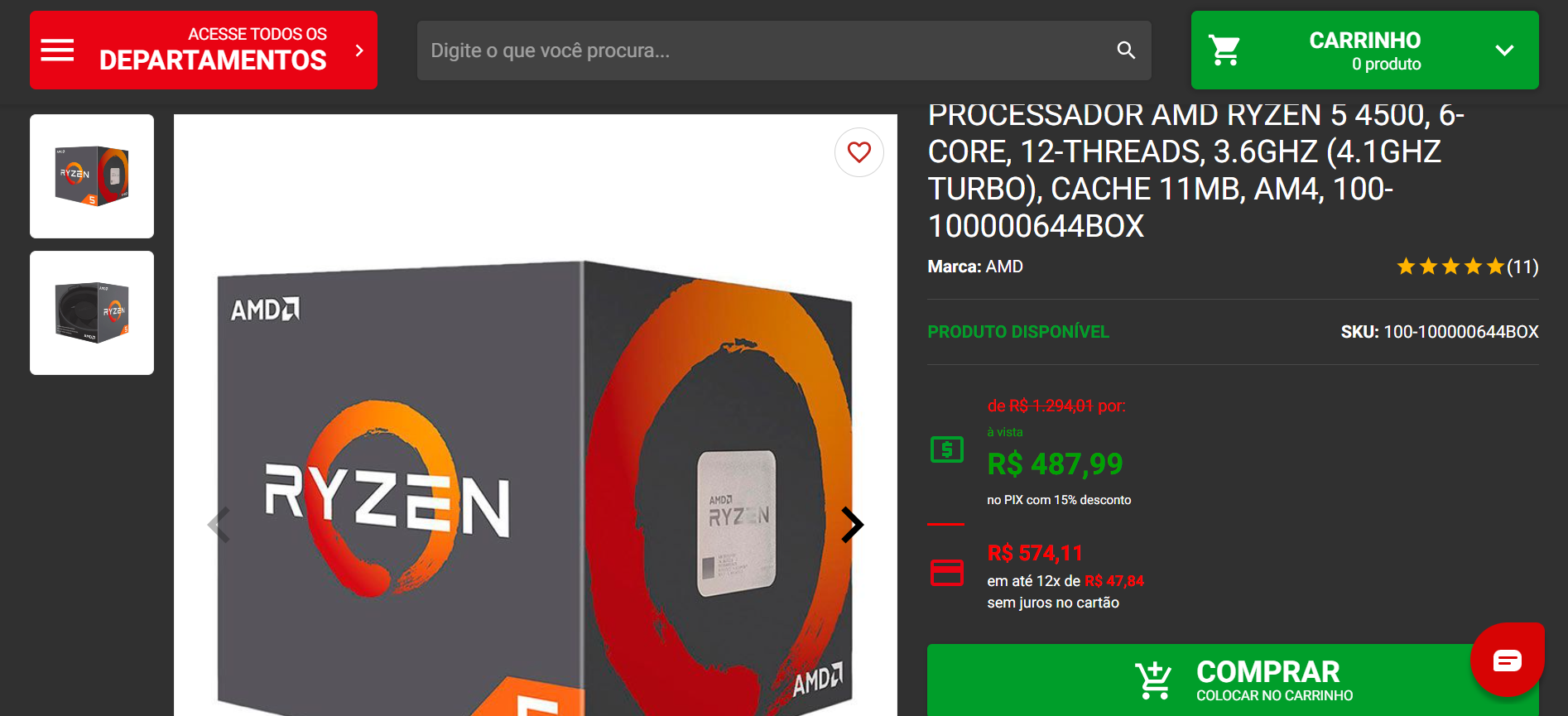 PC gamer de entrada para jogar em Full HD por 2.500 reais 2 Ryzen 5 4500
