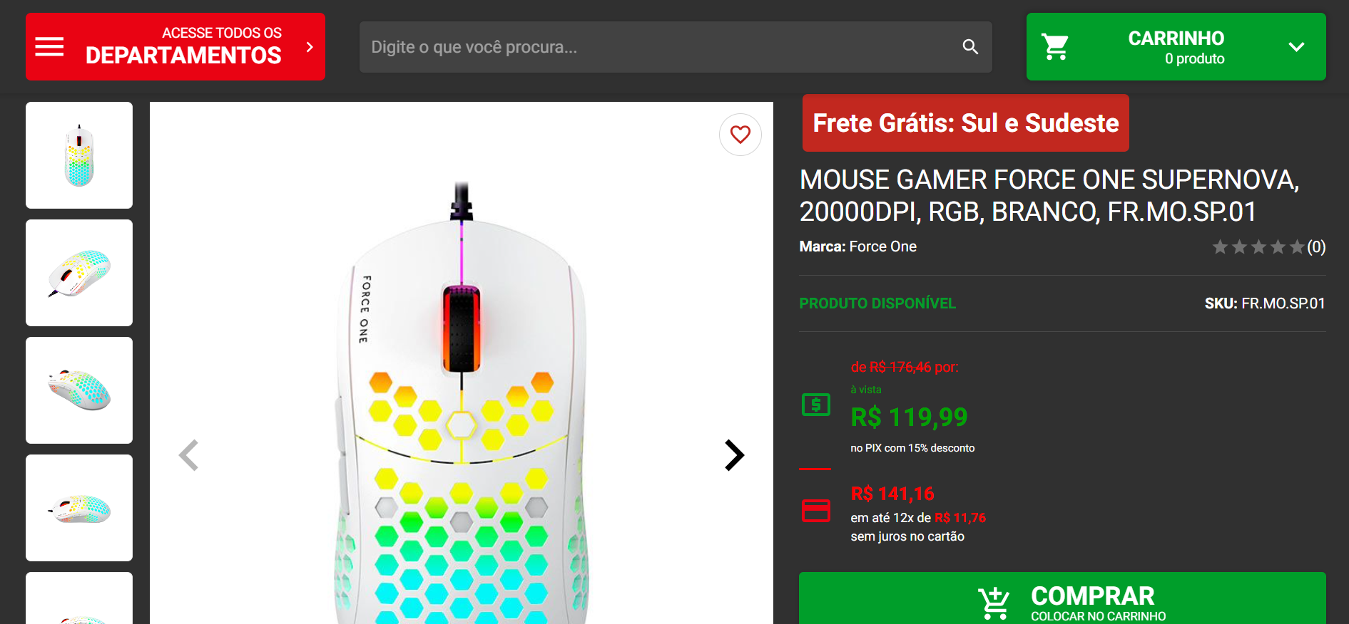 Mouses gamer Force One estão em promoção na Pichau, confira opções 2 Force One