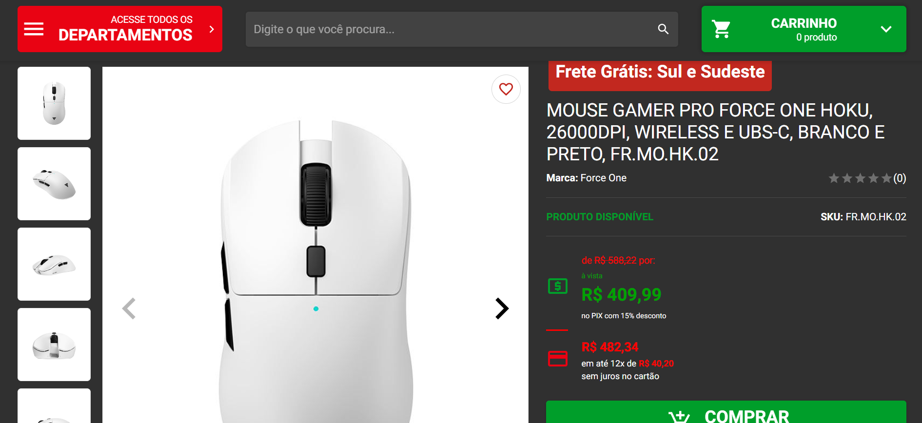 Mouses gamer Force One estão em promoção na Pichau, confira opções 4 Force One
