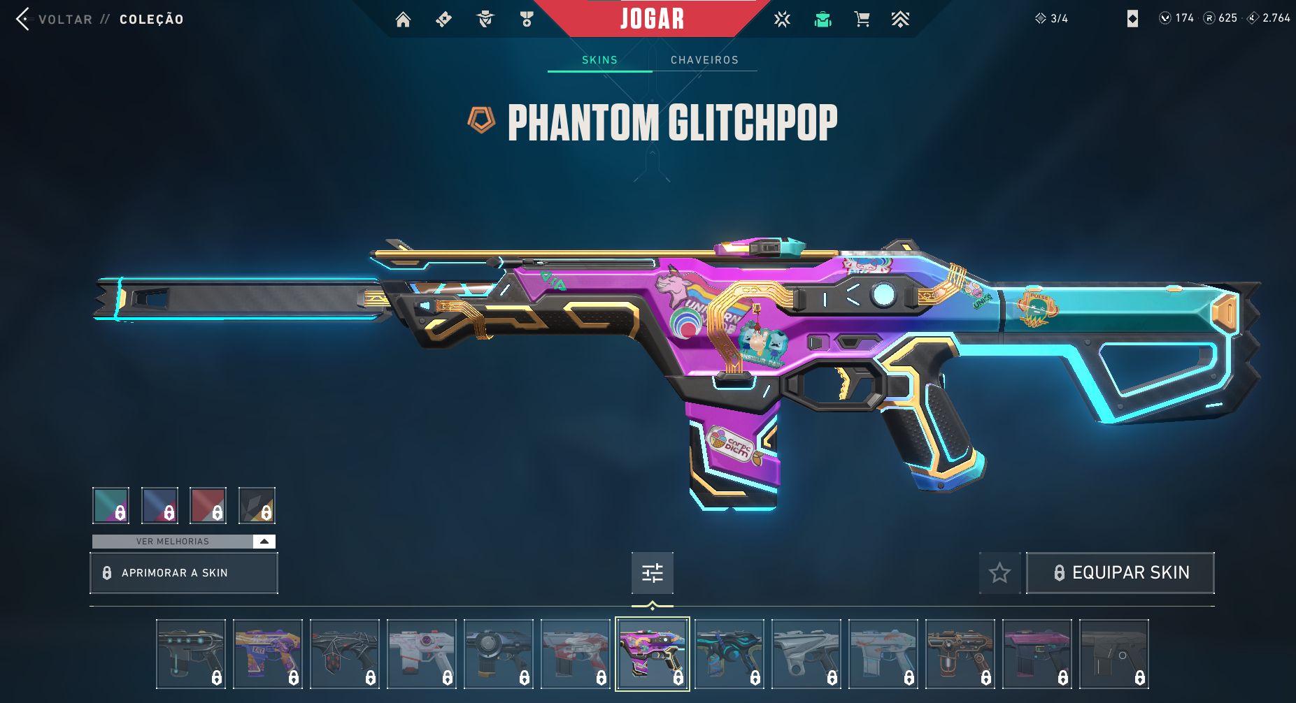 5 principais skins de VALORANT phantom glitchpop.png
