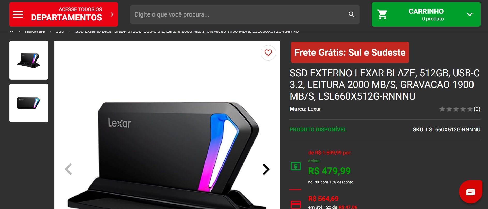 Conheça o SSD Externo Lexar Blaze com opções de 1 TB e 512 GB 2 Lexar
