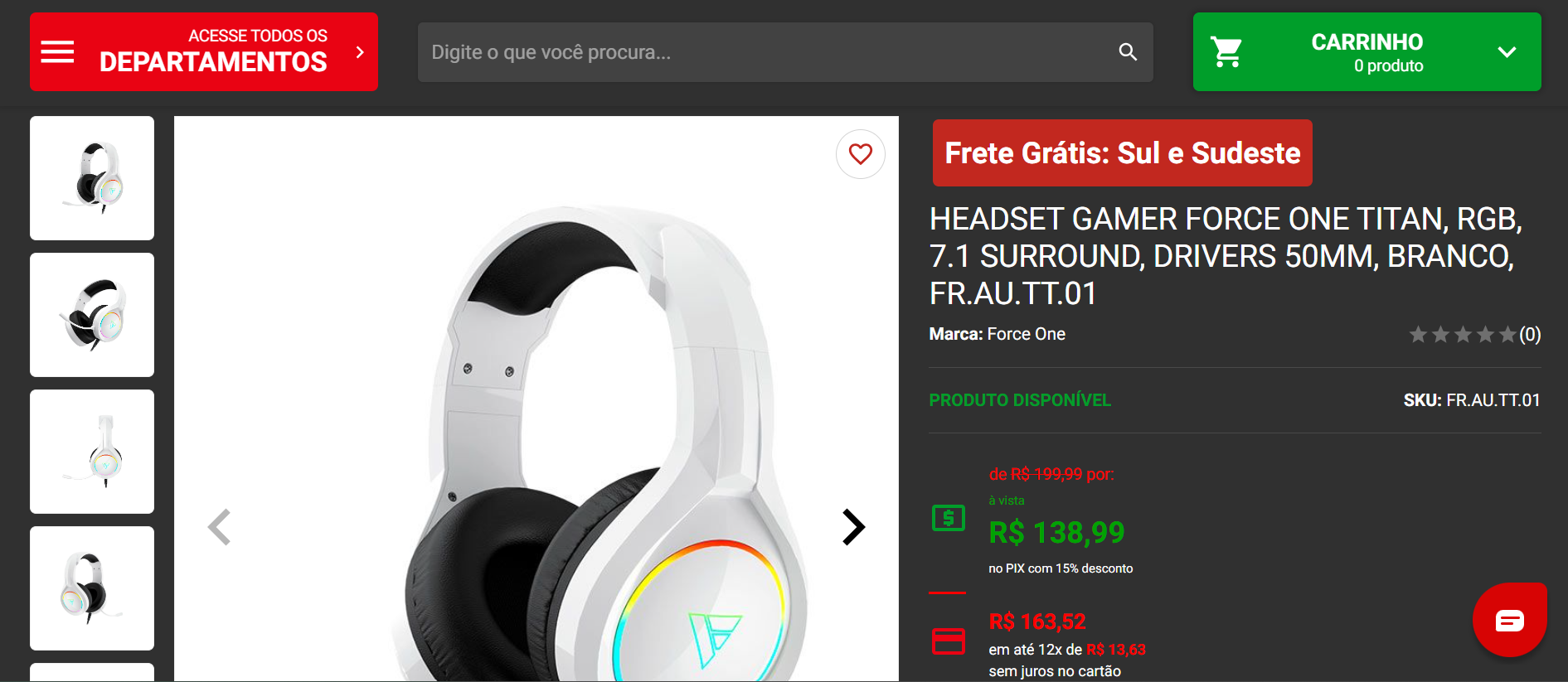 Force One Titan: headset gamer de entrada em promoção na Pichau 2 Force One