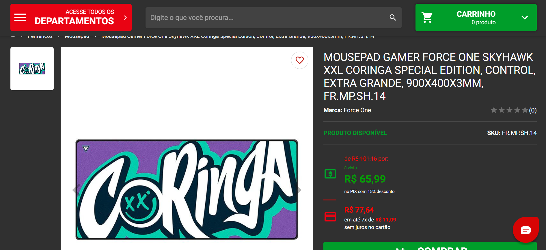 Conheça os mousepads Force One em colaboração com grandes influencers e organizações de e-sports 3 Force One