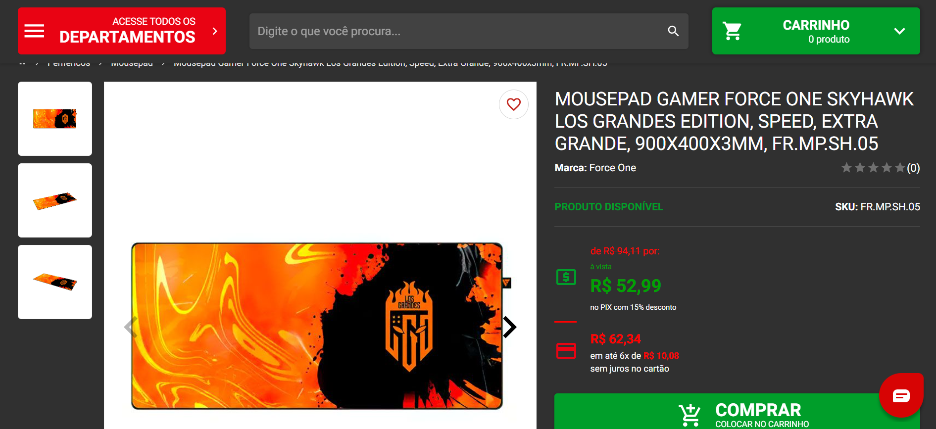 Conheça os mousepads Force One em colaboração com grandes influencers e organizações de e-sports 5 Force One
