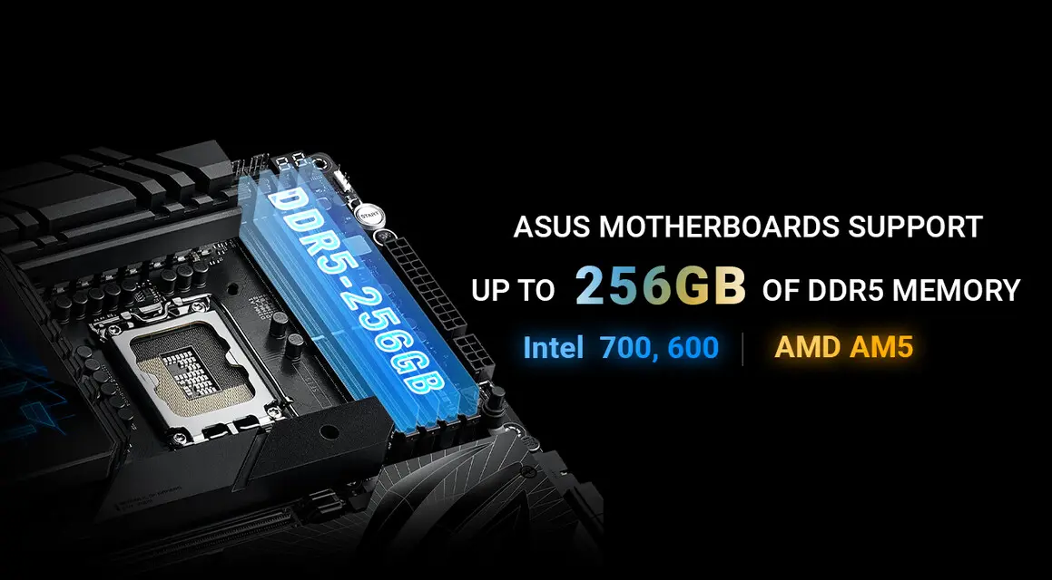 ASUS atualiza BIOS e passa a fornecer suporte DDR5 em placas Intel e AMD 1 ASUS