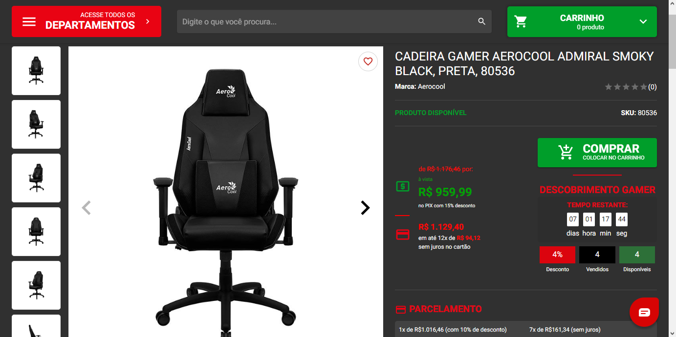 Aerocool Admiral: cadeira gamer de qualidade por menos de R$1000 2 Aerocool