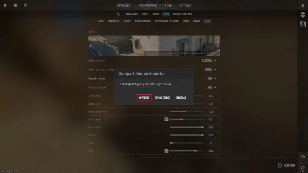 Mira no CS2: como configurar? IMAGEM 2.png