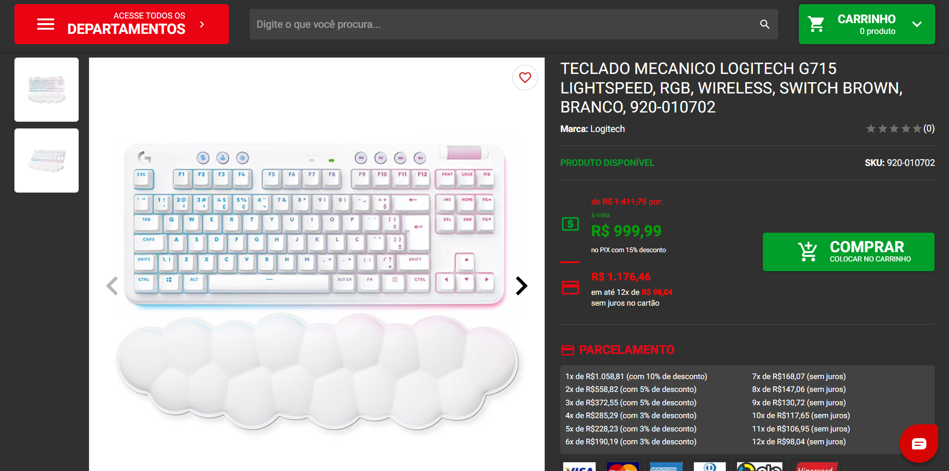 Logitech G715: switch marrom, iluminação RGB e muito mais 2 Logitech