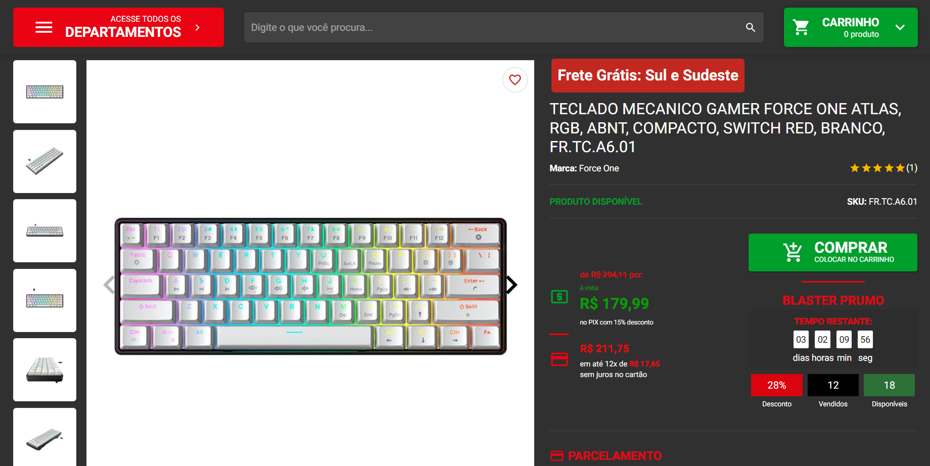 Teclados Force One estão com até 32% de desconto na Pichau 2 Force One