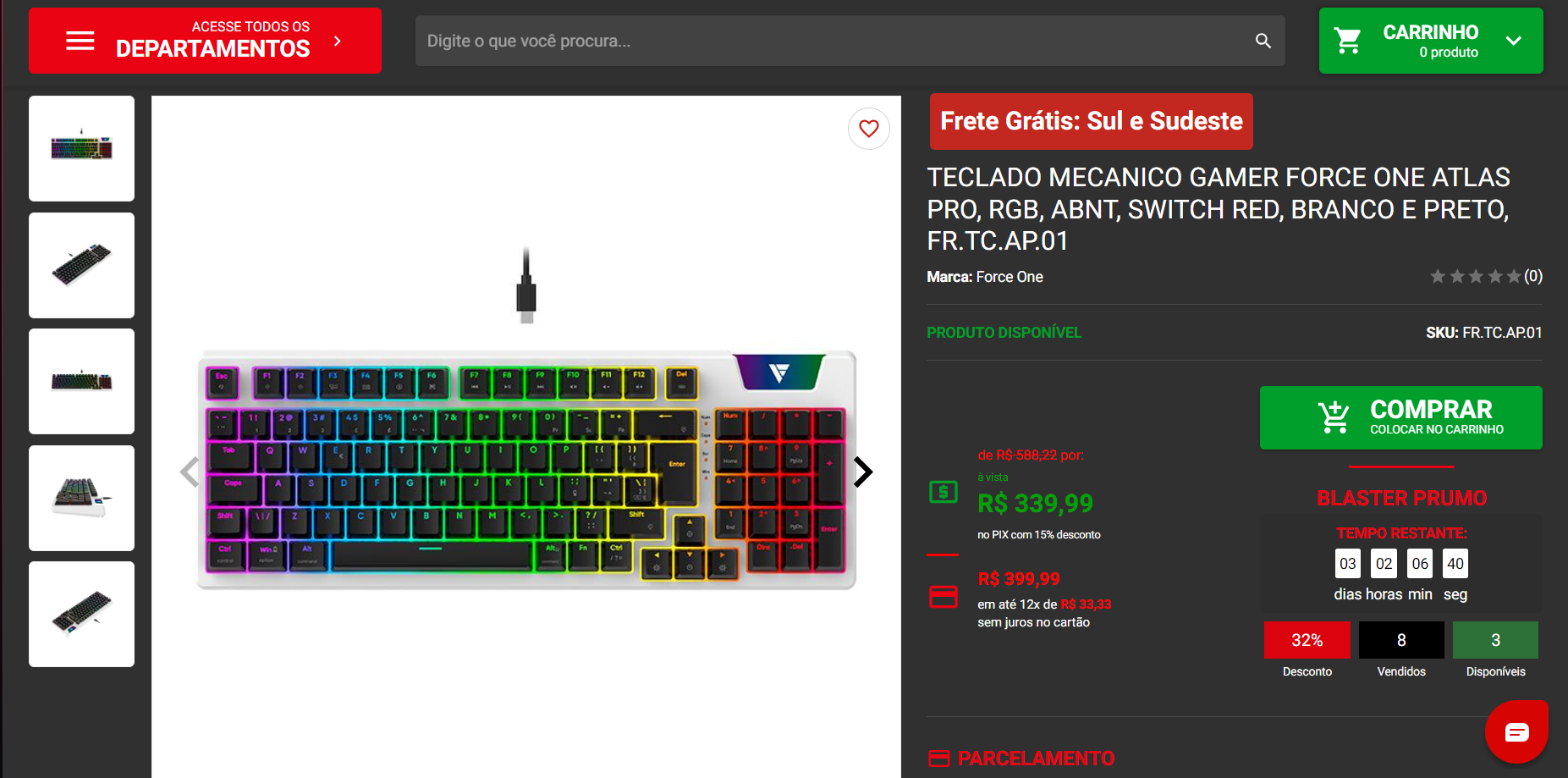 Teclados Force One estão com até 32% de desconto na Pichau 3 Force One