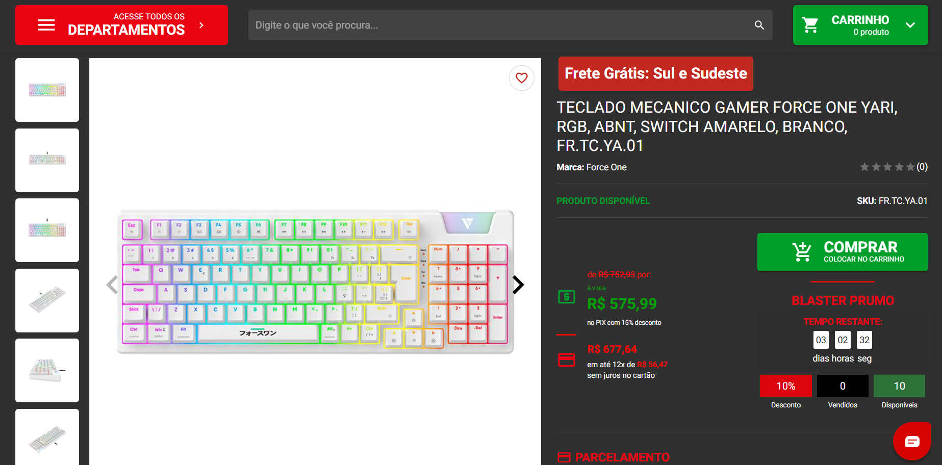 Teclados Force One estão com até 32% de desconto na Pichau 4 Force One