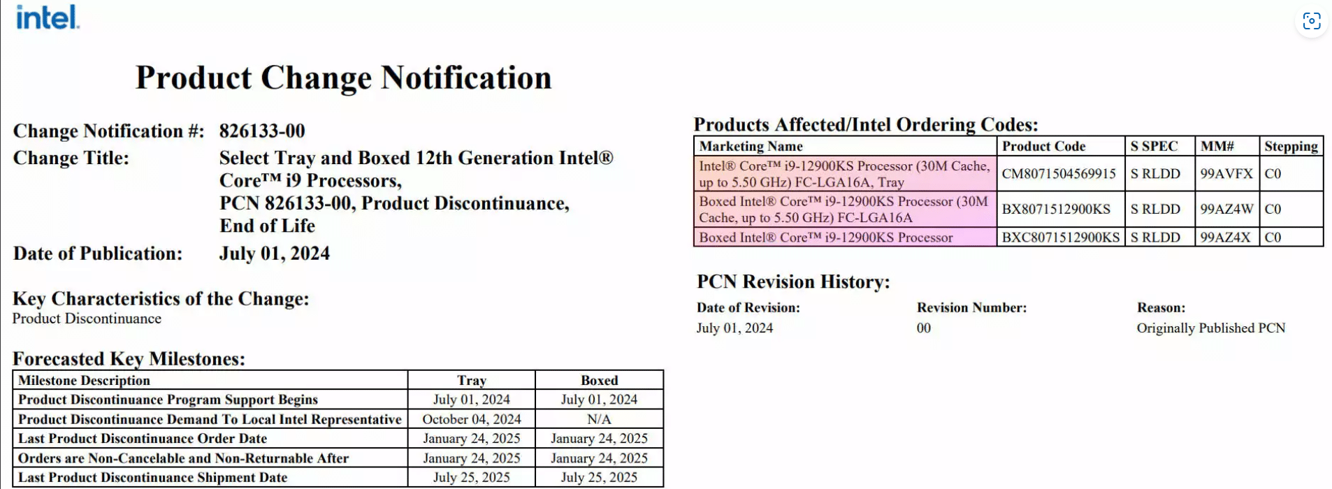Processadores de 10ª geração da Intel começam a ser descontinuados 2 Intel