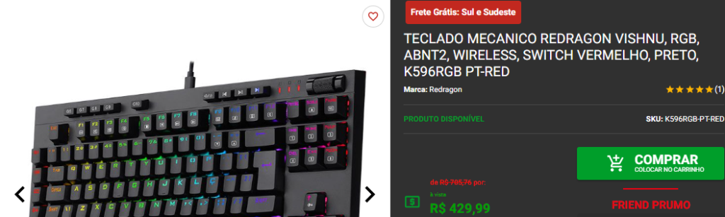 Click suave e conforto: 5 teclados red switch para trabalhar ou jogar 6 Click suave e conforto: 5 teclados red switch para trabalhar ou jogar Captura de tela 2024 07 23 160950