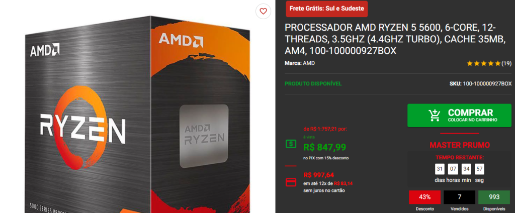 Montamos um PC Gamer somente com Promoções Captura de tela 2024 07 30 092512