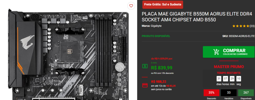Montamos um PC Gamer somente com Promoções Captura de tela 2024 07 30 093056