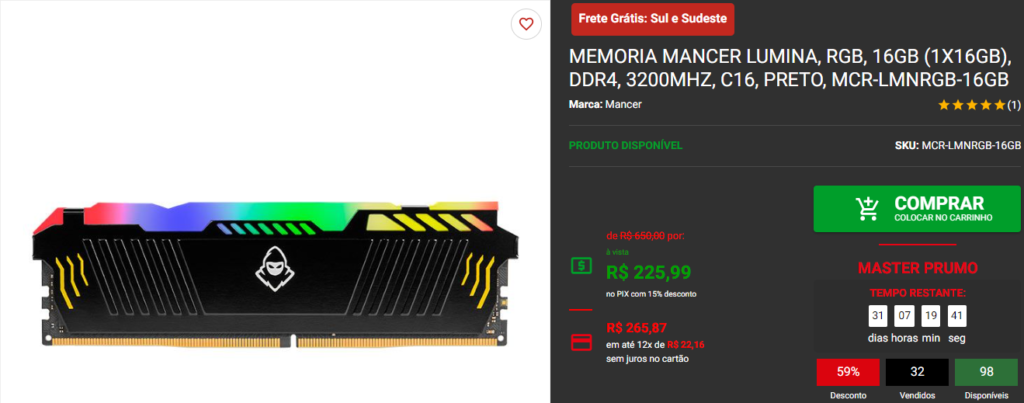 Montamos um PC Gamer somente com Promoções Captura de tela 2024 07 30 094023