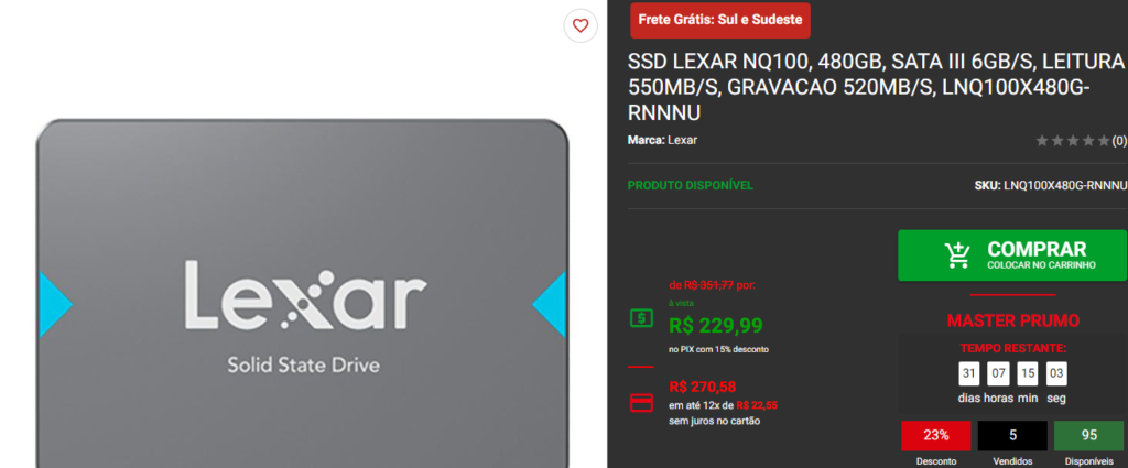 Montamos um PC Gamer somente com Promoções Captura de tela 2024 07 30 094502