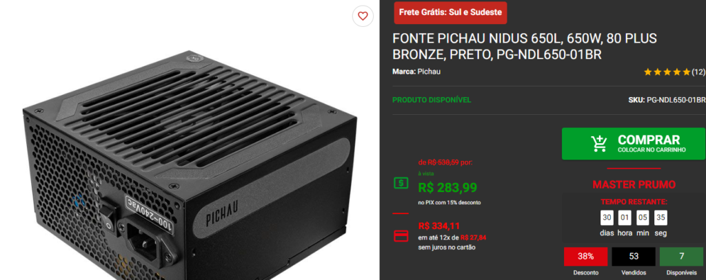 Montamos um PC Gamer para rodar Tudo em Full e Quad HD 7 Montamos um PC Gamer para rodar Tudo em Full e Quad HD Captura de tela 2024 07 31 155429
