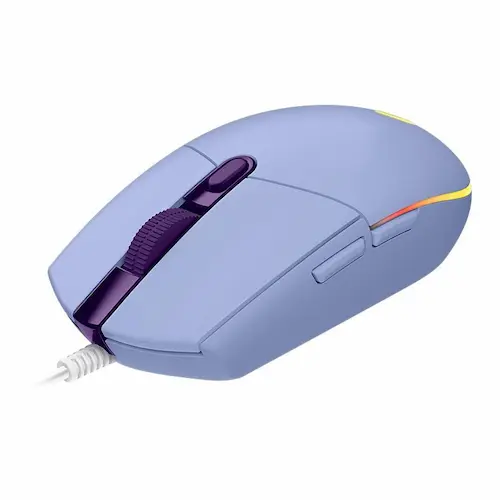 Mouse gamer Logitech G203 lilás.
