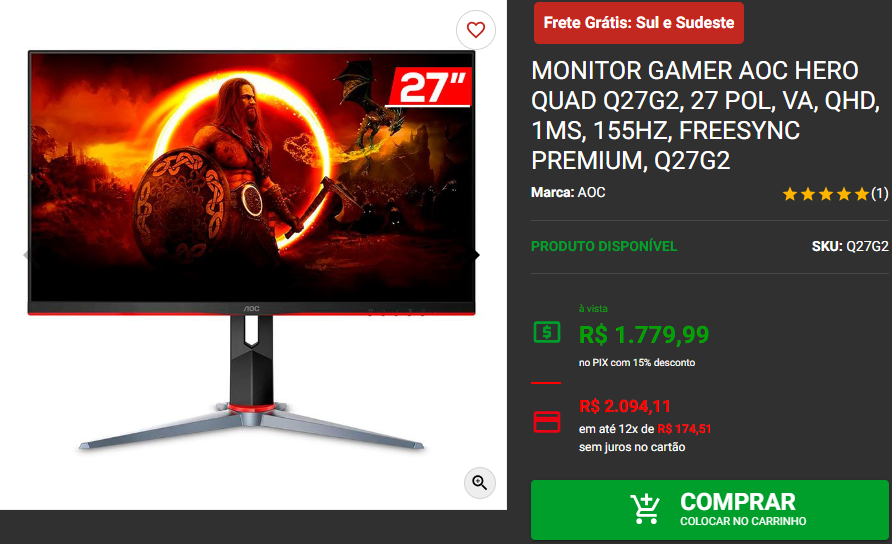 Alta resolução e baixos preços: 3 monitores 2K em promoção 3 Alta resolução e baixos preços: 3 monitores 2K em promoção Captura de tela 2024 08 02 174417.png