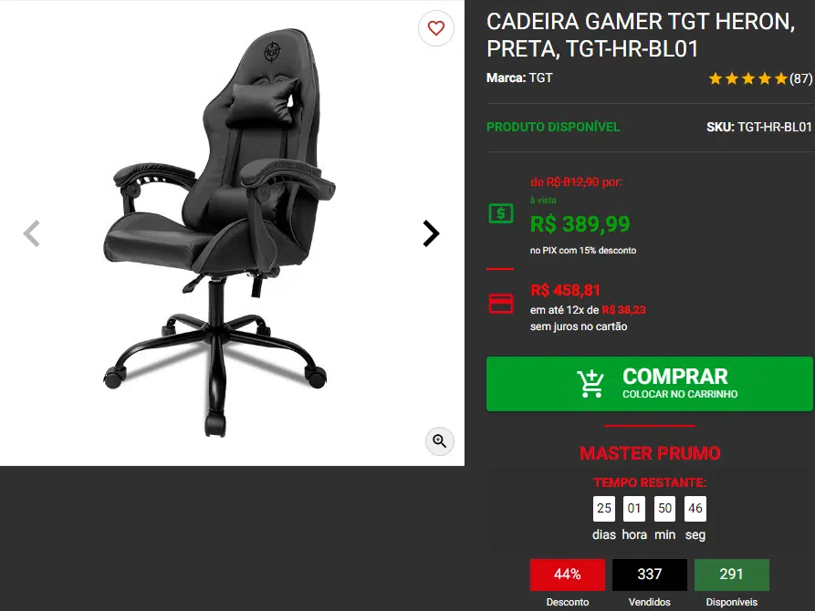Conforto e ergonomia: 3 cadeiras gamers em Promoção 2 Conforto e ergonomia: 3 cadeiras gamers em Promoção Captura de tela 2024 08 05 150921.png