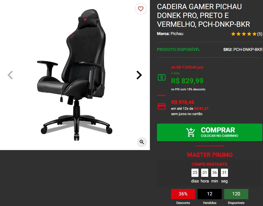 Conforto e ergonomia: 3 cadeiras gamers em Promoção 3 Conforto e ergonomia: 3 cadeiras gamers em Promoção Captura de tela 2024 08 05 152336.png