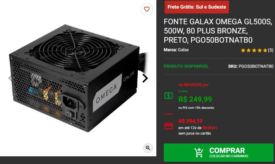 Montamos o PC Gamer ideal que roda tudo por R$5 mil 6 Montamos o PC Gamer ideal que roda tudo por R$5 mil Captura de tela 2024 08 05 182405.png