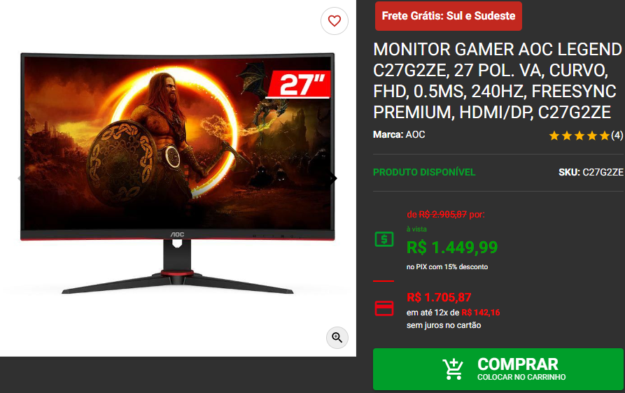 Reflexos Instantâneos: 3 Monitores com Tempo de Resposta Abaixo de 1ms Captura de tela 2024 08 06 172604.png
