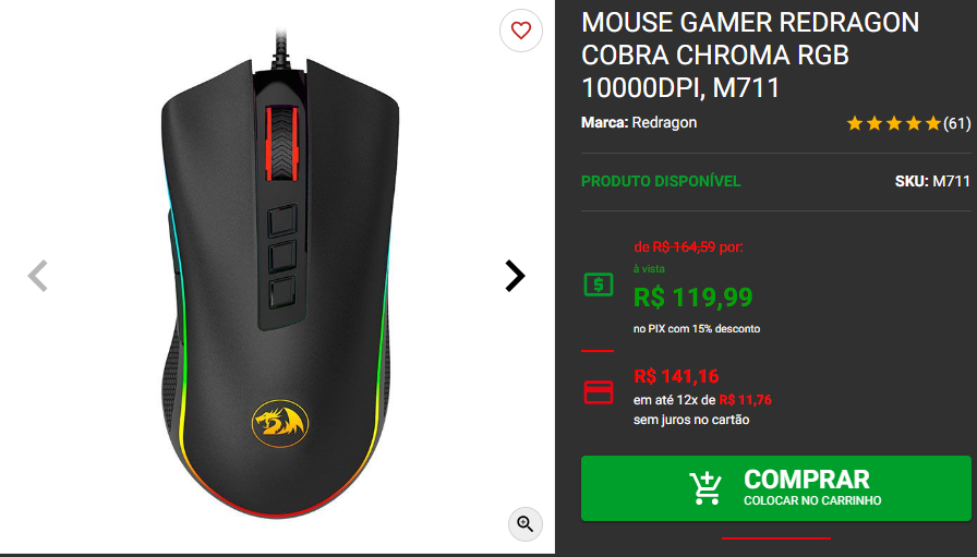 Precisão e agilidade: 3 mouses gamers em promoção 2 Precisão e agilidade: 3 mouses gamers em promoção Captura de tela 2024 08 07 161934.png