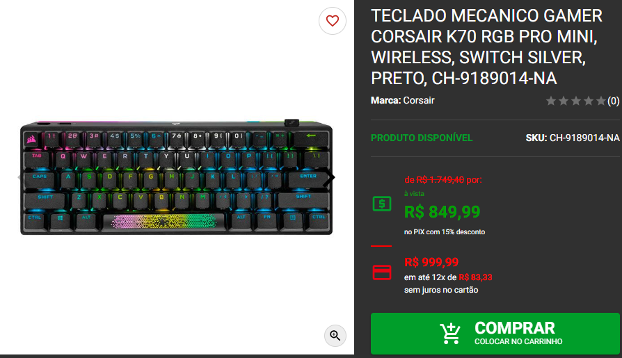 Teclado Gamer: 3 opções sem fio em promoção 4 Teclado Gamer: 3 opções sem fio em promoção Captura de tela 2024 08 08 174711.png