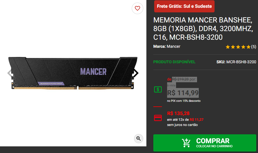 Velocidade e Fluidez: 3 memórias RAM em promoção Captura de tela 2024 08 12 154113.png