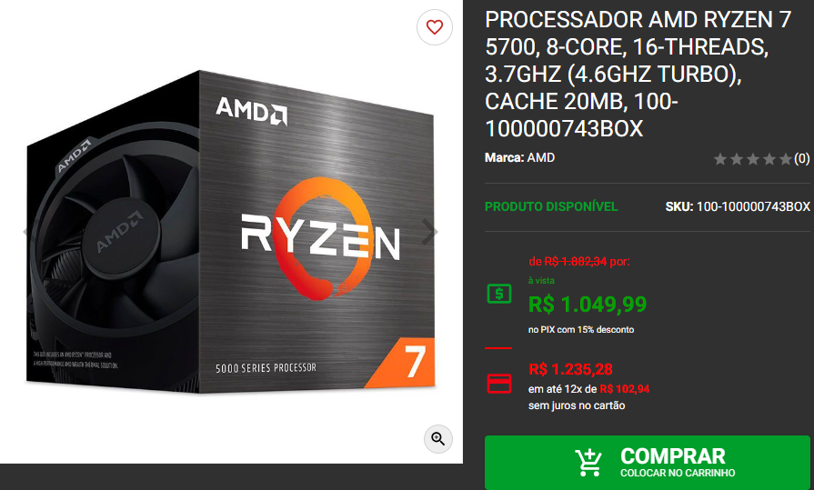 Processador AMD: 3 opções de entrada em promoção 4 Processador AMD: 3 opções de entrada em promoção Captura de tela 2024 08 14 184629.png