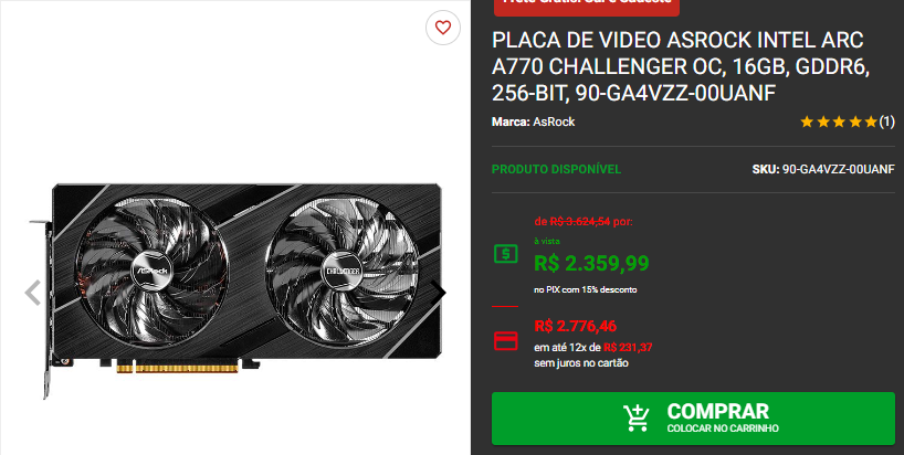 Placa de vídeo: 3 promoções na Intel Gamer Days Captura de tela 2024 08 21 101420.png