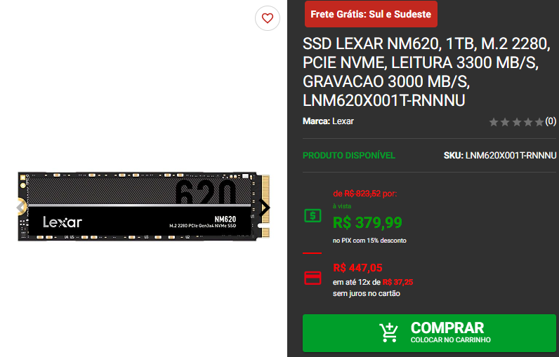 SSD em promoção: 3 opções da marca Lexar 3 SSD em promoção: 3 opções da marca Lexar Captura de tela 2024 08 21 190828.png
