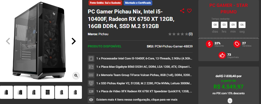 Pichau Master Prumo: 3 PCs Gamers completos em promoção 2 Pichau Master Prumo: 3 PCs Gamers completos em promoção Captura de tela 2024 08 22 135100.png