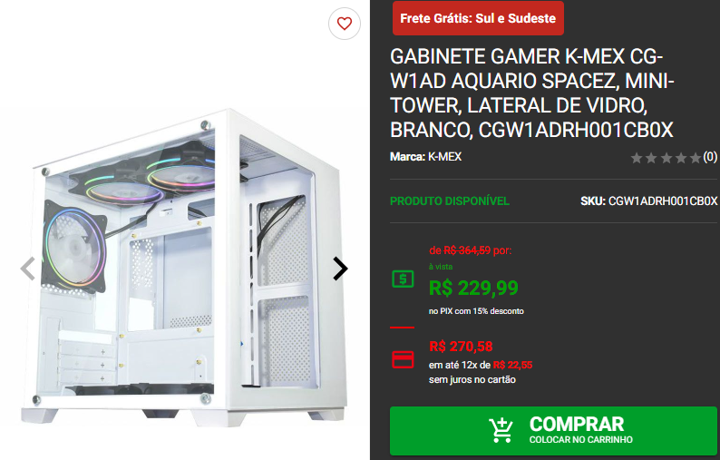 Gabinete Aquário Branco: 3 opções por R$ 229,99 3 Gabinete Aquário Branco: 3 opções por R$ 229,99 Captura de tela 2024 08 26 182230.png