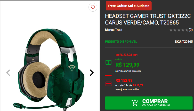 Headset Gamer: 3 opções em promoção na Pichau Captura de tela 2024 08 27 181126.png