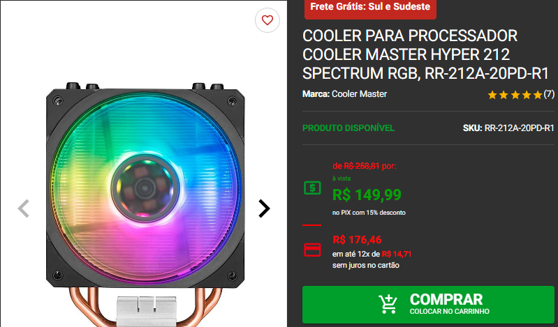 Intel Gamer Days: 3 Air Coolers em promoção Captura de tela 2024 08 28 161837.png