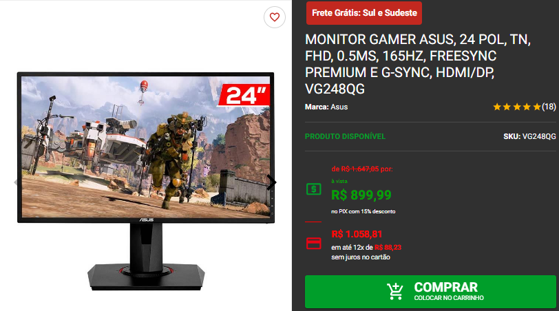 Fluidez e velocidade: 3 monitores 165Hz abaixo dos R$1.000 Captura de tela 2024 08 30 161657.png