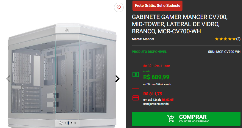 Montamos um Incrível PC Gamer Full White para rodar Tudo 10 Montamos um Incrível PC Gamer Full White para rodar Tudo Captura de tela 2024 09 02 154609.png