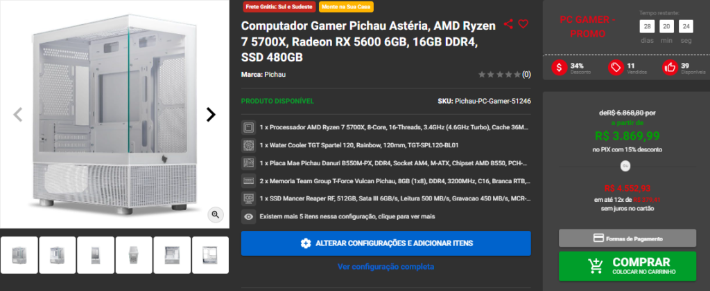 Pruhammer: 3 opções de PC Gamer Ryzen na Pichau 2 Pruhammer: 3 opções de PC Gamer Ryzen na Pichau Captura de tela 2024 09 02 163941